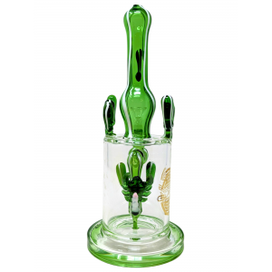 On Point Glass - 10" Cactus Top Scorpion Perc Water Pipe - [ABC16]